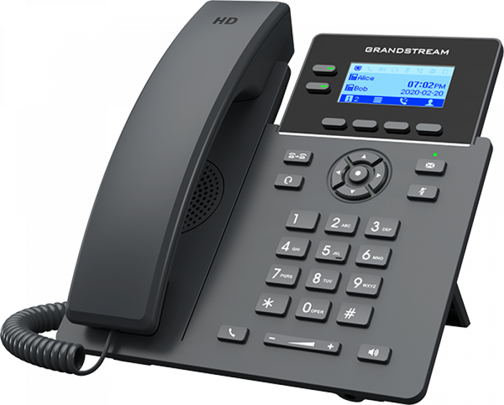 A basic desk phone from Grandstream that supports Wi-Fi.