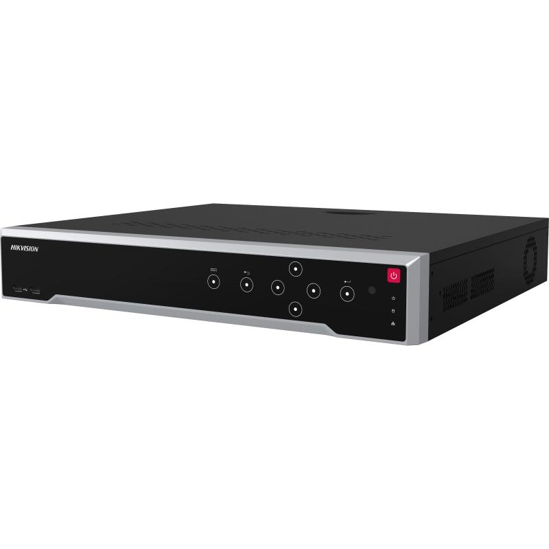 جهاز تسجيل شبكي (NVR) لكاميرات المراقبه بدقة 4k يدعم حتى32 كاميرا مع خاصية POE يدعم4 قرص صلب
