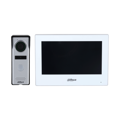 Video Intercom KIT – 7" Indoor Touch Screen, Villa Outdoor Station with 2MP Wireless Camera, Local and Remote Door Unlock