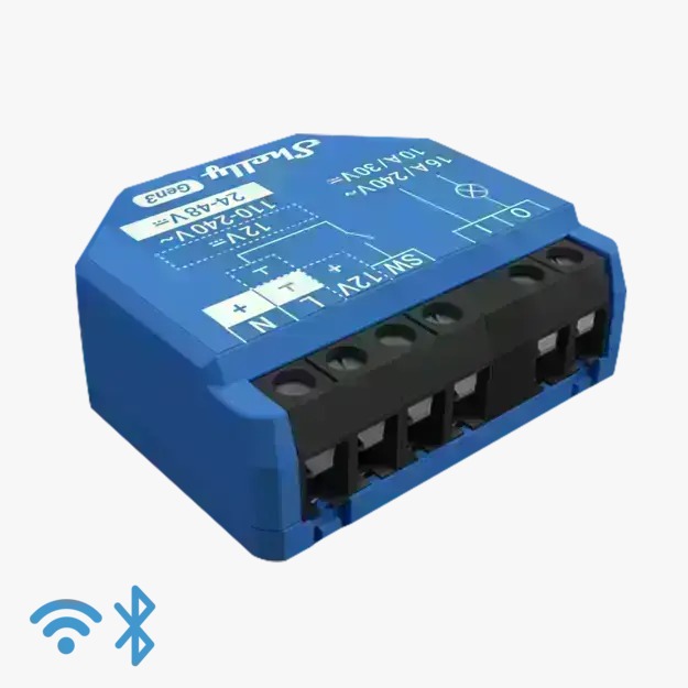 مفتاح ذكي Wi-Fi مع مخرج بدون كهرباء – Shelly 1 الجيل الثالث