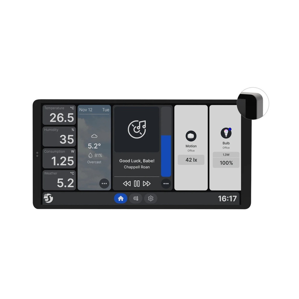 Smart Wall Display with Wi-Fi & Bluetooth – Shelly Wall Display X2 + BLU H&T