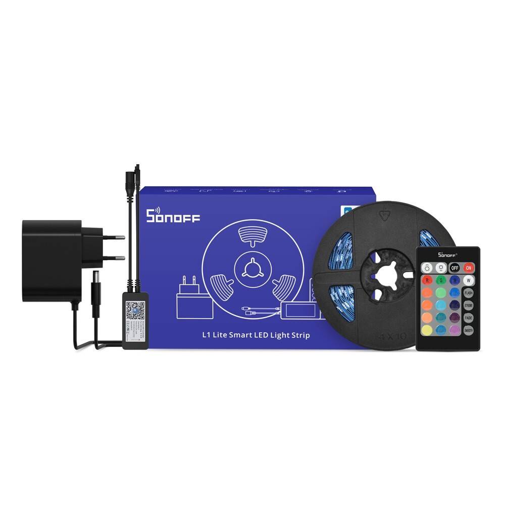 شريط إضاءة LED ذكي 5 م بألوان RGB مع Wi‑Fi وBluetooth