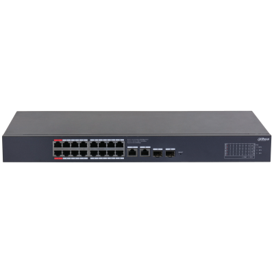 Dahua 20-Port Smart PoE Network Switch – 16 PoE Ports – Cloud Managed