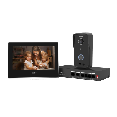 Dahua IP Video Intercom Kit – 7" Touch Monitor – Card & App Unlock
