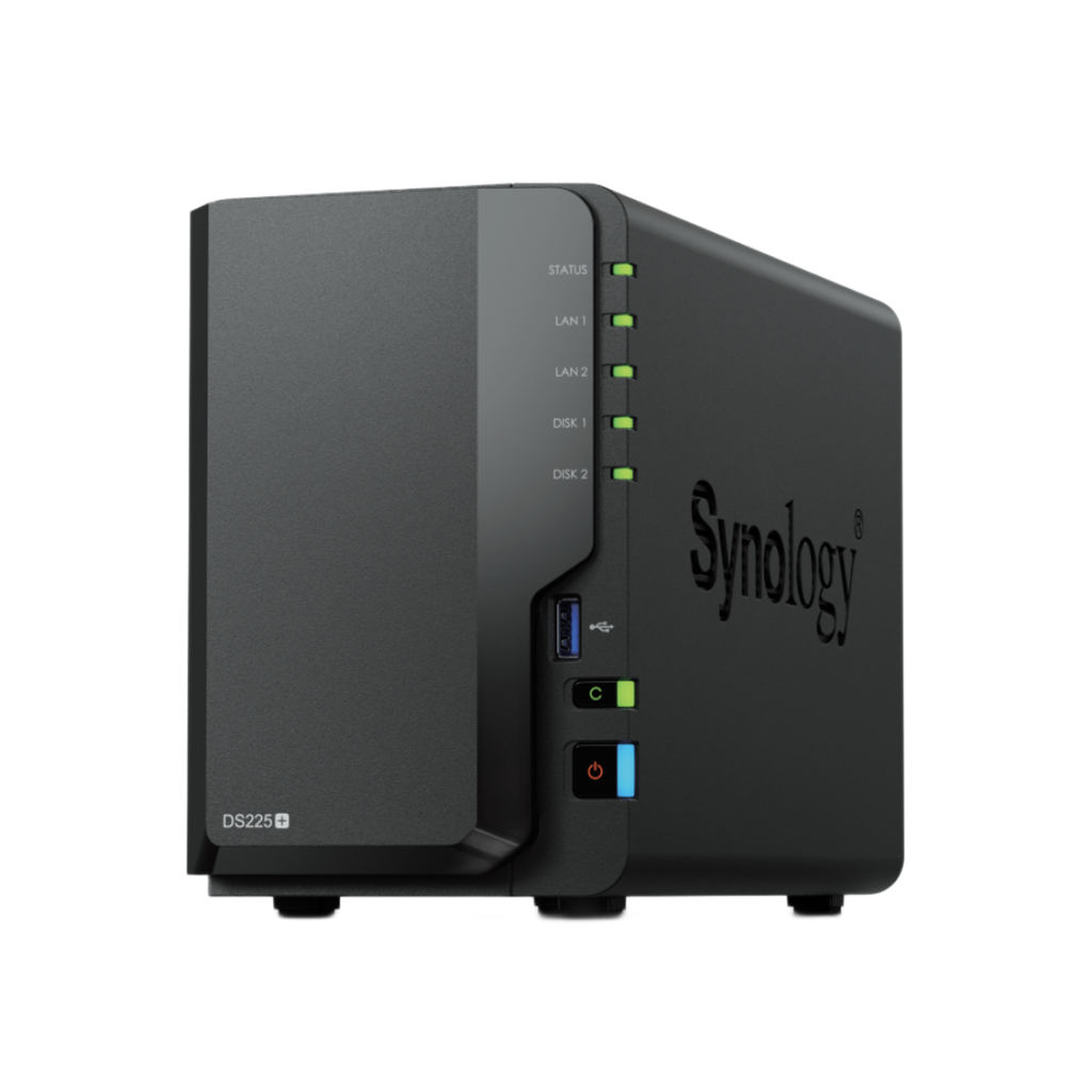 سينولوجي ديسك ستيشن DS225+ وحدة تخزين شبكية ثنائية الفتحات (NAS)
