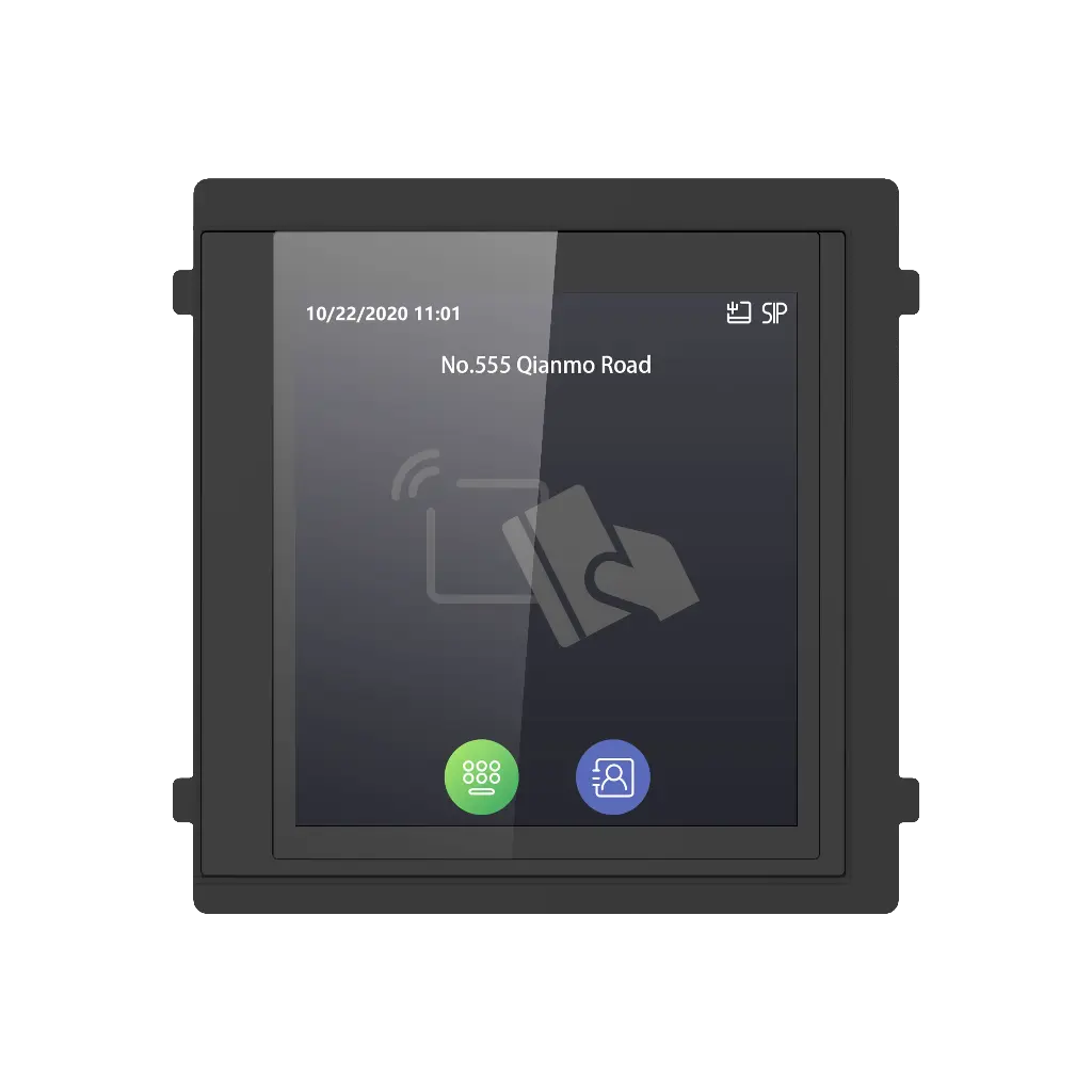 Interactive Touchscreen, Virtual Keypad, and Smart Card Reader for Intercom