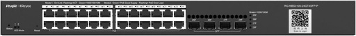 Reyee 24-Port Gigabit Switch with 4SFP-POE and Lifetime Cloud