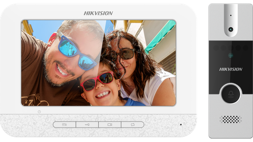 طقم إنتركم فيديو 4 أسلاك Hikvision – شاشة 7 بوصة