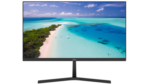 شاشة UNV مكتبية أو جدارية 24 بوصة Full HD بلوحة VA ومنافذ HDMI وVGA