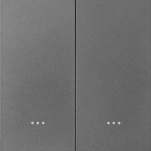 مفتاح زر ذكي (Smart Button Switch) بقدرة 16 أمبير مع توصيل N وL، ثنائي (2 Gang)